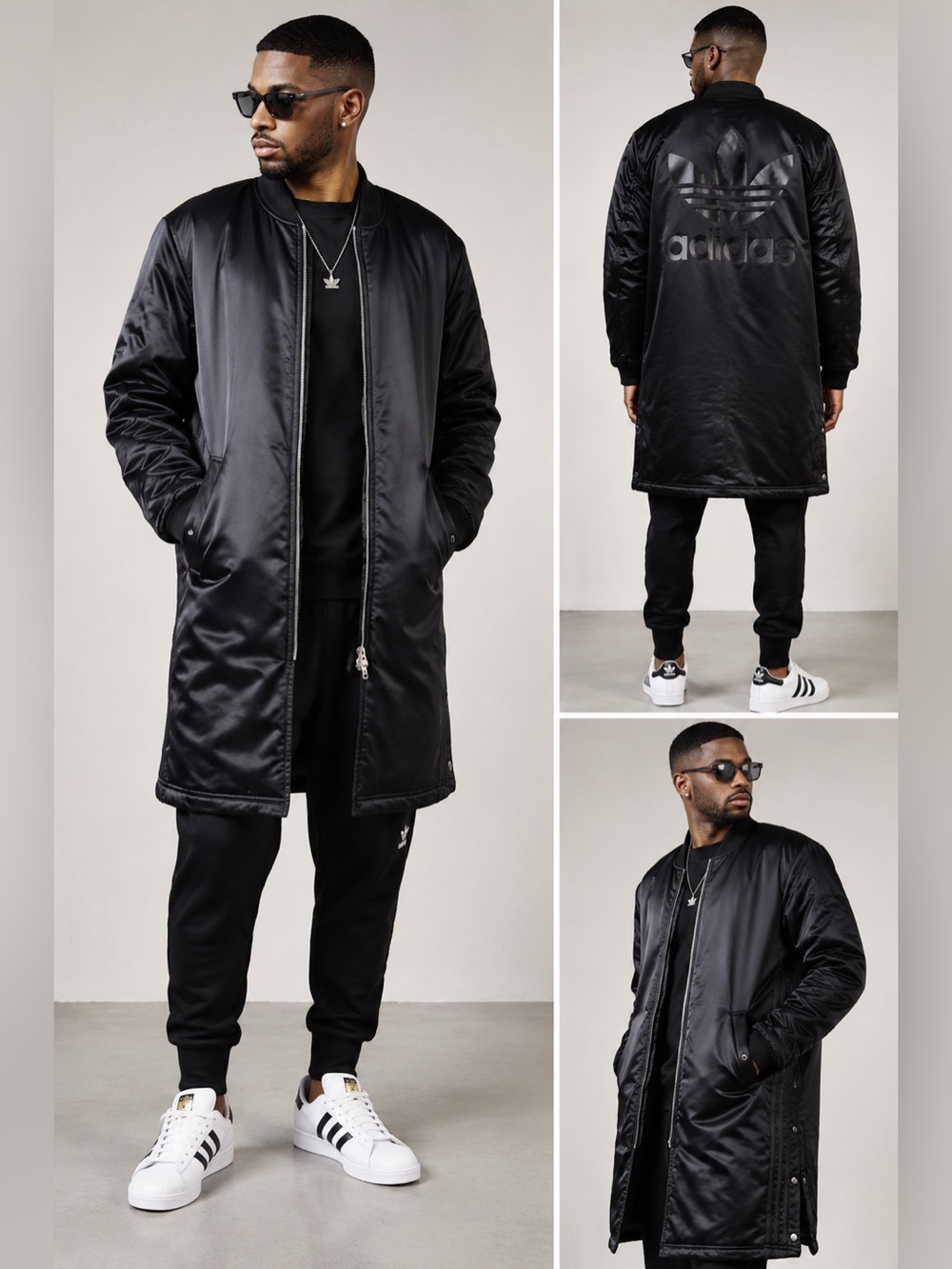 🔥 HOST PICK • Rare Adidas Longline Bomber Jacket • Men’s M 🔥